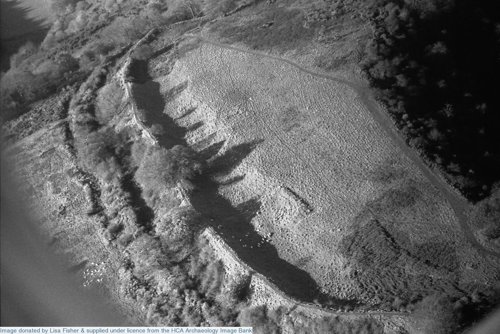 Aerial view Crof Ambrey